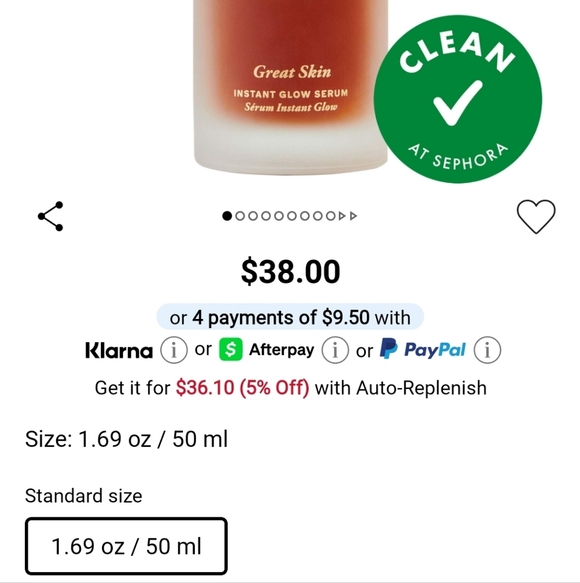 NIB MERIT BEAUTY GREAT SKIN INSTANT GLOW SERUM - Picture 3 of 15